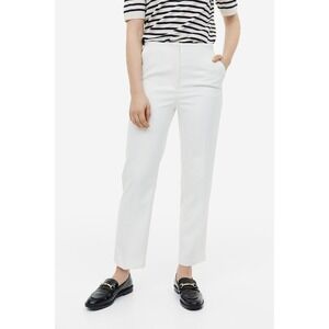 H&M Pants Womens 10 High Waisted Ankle Length Tappered NWT Cream Ivory